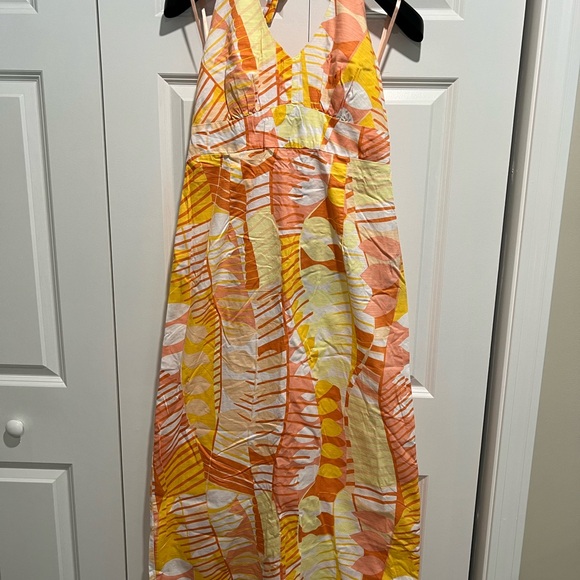 Tori Richard Dresses & Skirts - Tori Richard Yellow, Orange & Coral Printed Dress